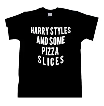

Harry Styles and Some Pizza Slices T-shirt Top 1D Niall Horan Hipster Tumblr