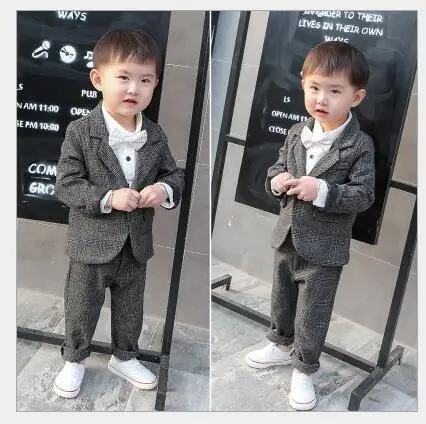 baby boy gray suit