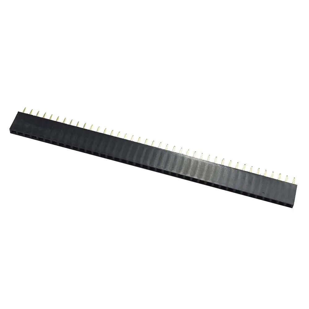 100 pces 1x40 pinos linha unica femea 05