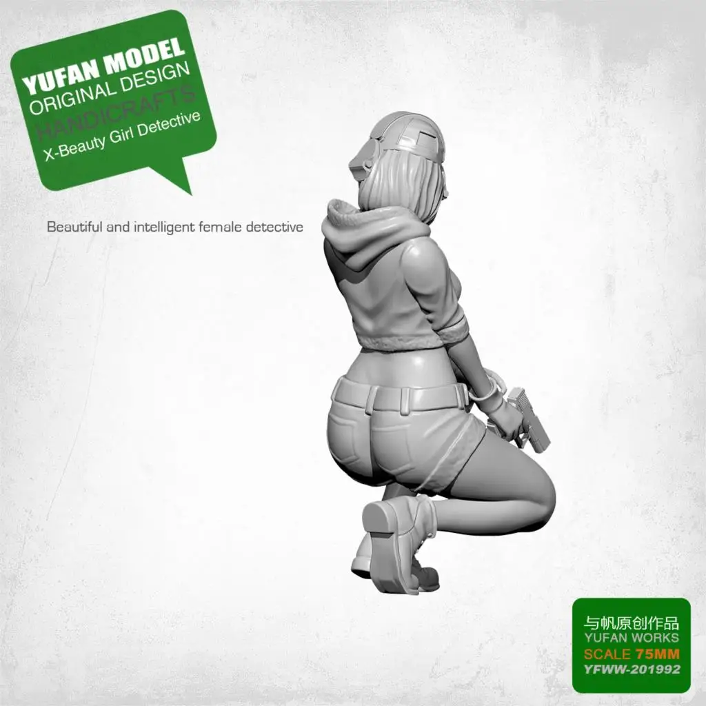 Cena 75MM X detektyw seria D żywica żołnierz YFWW 201992