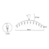 8/10/20 Pegs Portable Bathrooms Cloth Hanger Rack with clips Clothespin Clothes Hangers Socks Bras Towel Underwear drying Clips 6