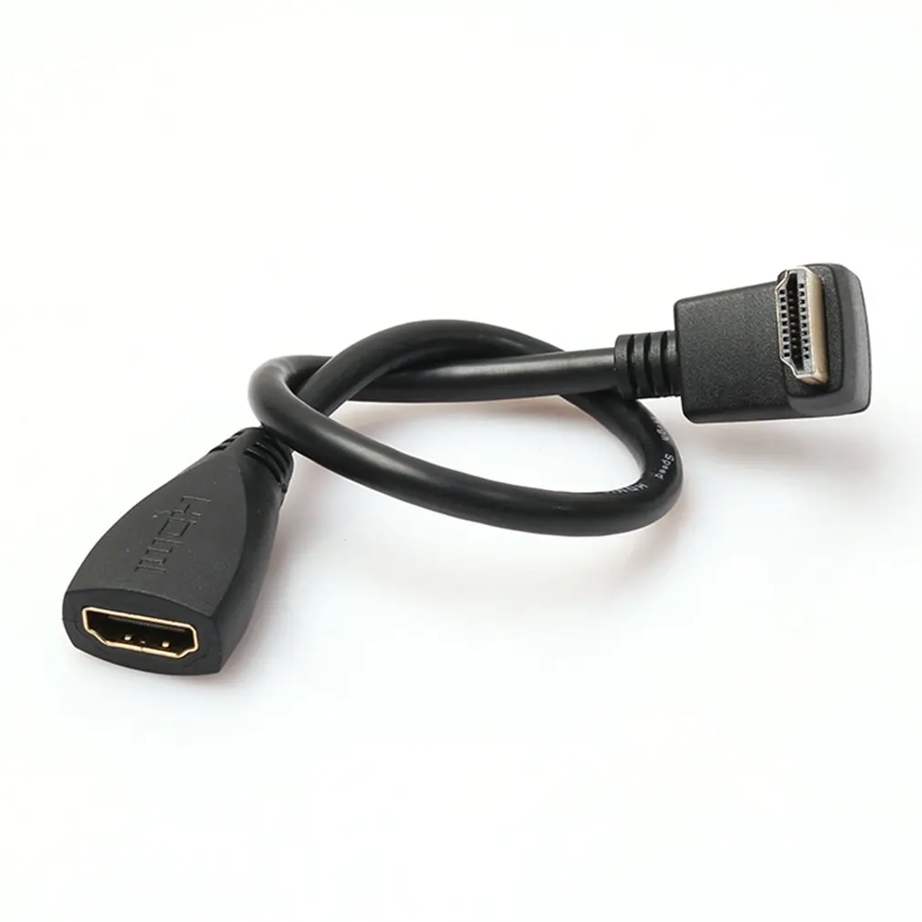 0 3 M HDMI правый угол 90 градусов 270 плоский металлический кабель разъемы 1 4 V