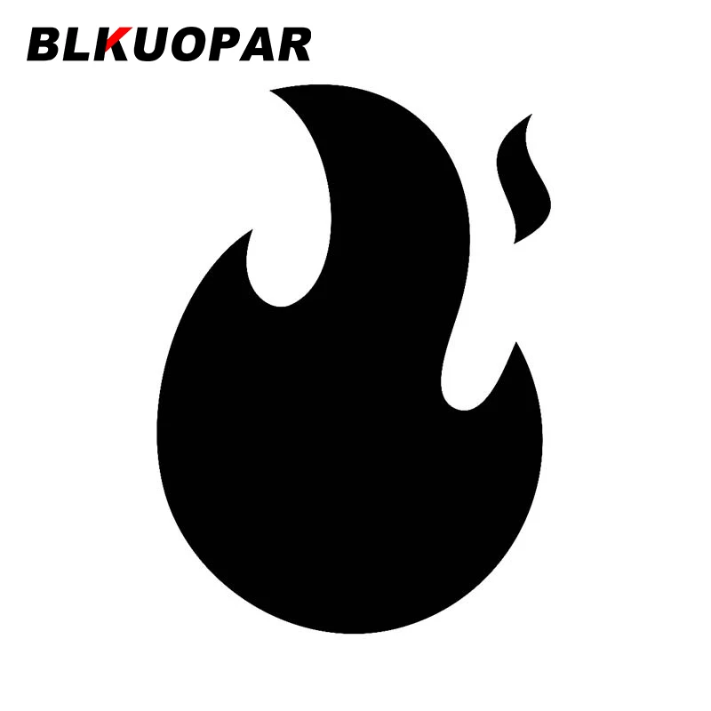 Blkuopar Per Fire Flame Fireball Icon Adesivi Per Auto In Stile Semplice Decalcomanie Per La Protezione Solare Impermeabili Creative Car Wrap In Vinil
