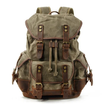 

Canvas Backpack Vintage Climbing Backpack, Hiking Daypacks, Computers Laptop Backpacks Unisex Casual Backpack Camping Hiking Bac