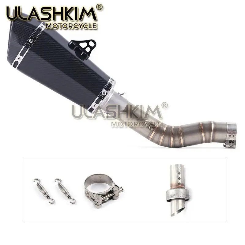 Мотоцикл Полная система глушитель выхлопной трубы среднего звена скольжения для
