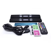 

Car Interior Light RGB LED Light Wireless Remote Automotive Car Decorative Lamp Auto Ambient Light Lamp Charging Foot Light