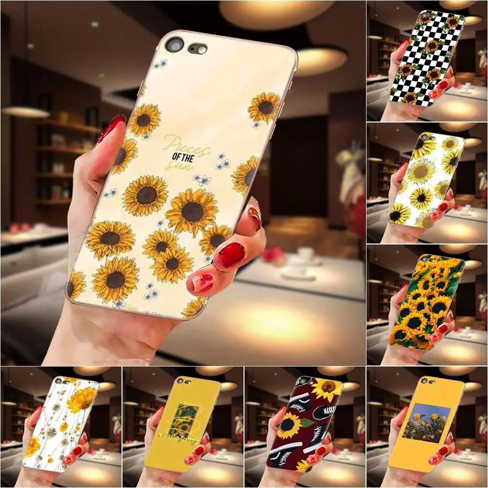 Чехлы из ТПУ для LG K50 Q6 Q7 Q8 Q60 X Power 2 3 Nexus 5 5X V10 V20 V30 V40 Q Stylus милые летние с подсолнухами