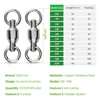 DNDYUJU 10pcs Stainless Steel Fishing tackle Ball Bearing Swivel With Soild Ring Fishing Accessories Fishhook Tackle Accessory ► Photo 2/6