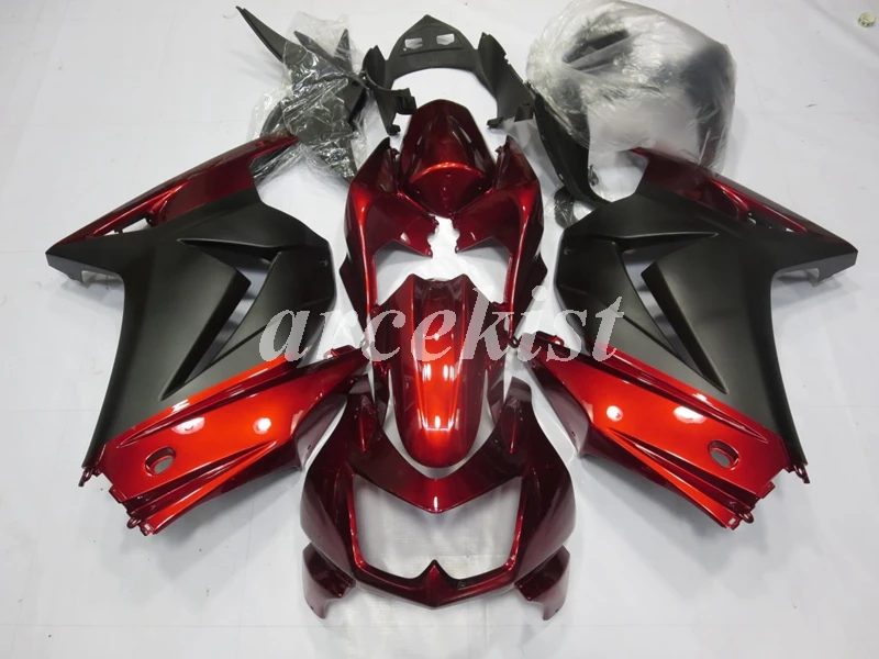 4 подарки ABS Обтекатели комплект подходит для Kawasaki Ninja 250 EX250 ZXR250 2008- 08 09 10 11 12 13 14 Кузов Набор красный черный матовый