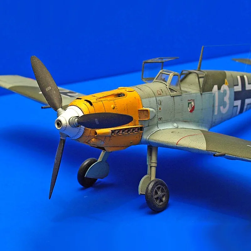 1:33 немецкий BF-109 E-4 боец DIY 3D бумажная карточка модель Конструкторы строительные игрушки развивающие игрушки Военная Модель