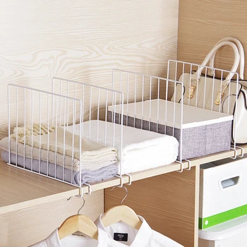 

Creative wardrobe partition bar wardrobe storage layered partition cabinet partition board wardrobe partition shelf WY32510