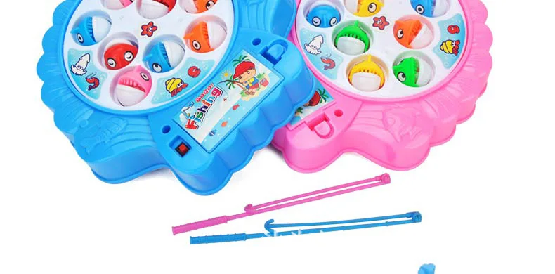 Micro for Children Fishing Toys Pool Set GIRL'S And BOY'S 1236-Year-Old Baby Kitten Electric Fishing Pool Magnetic