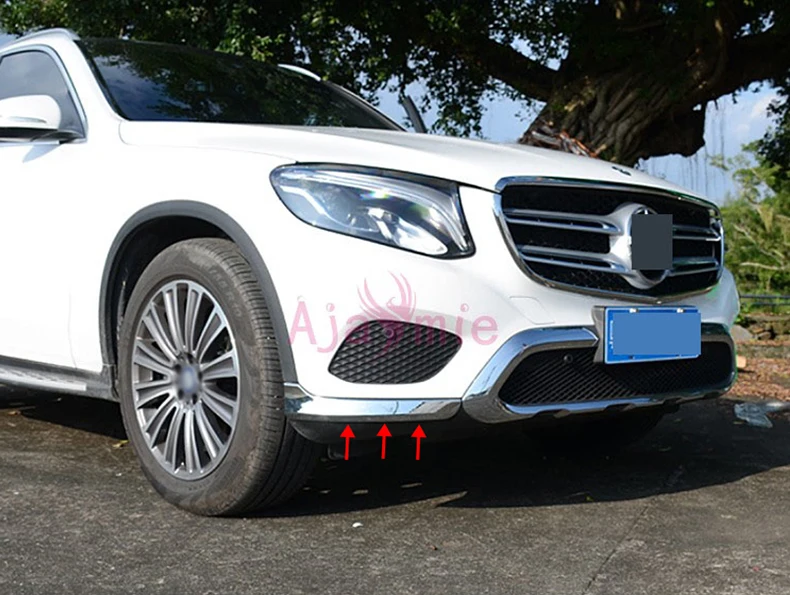Для Mercedes Benz GLC передний угловой Бампер протектор отделка хромированные аксессуары для стайлинга автомобилей