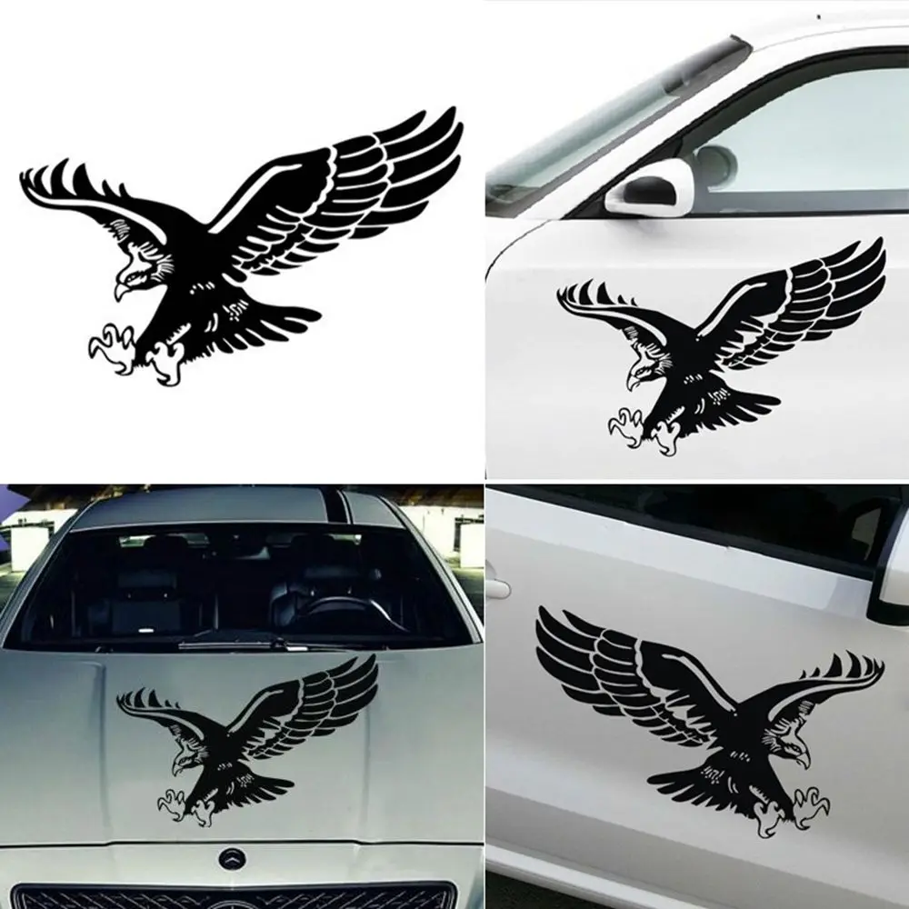 

1 Pcs Fashion Reflective Eagle Decal Vinyl Car Stickers Auto Door Hood Cover Sticker Car Styling Wholesale