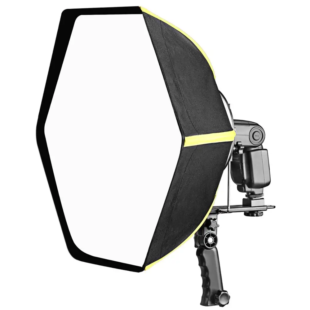 

Neewer 24"/60cm Professional Hexagonal Softbox Collapsible Diffuser with Handle Grip for Speedlight Studio Flash for Portrait