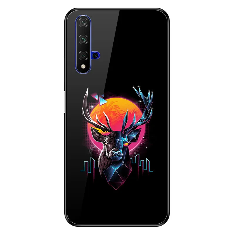 A010 Geruide для huawei honor 20 чехол, закаленное стекло honor 20 lite чехол cubierta para Для huawei honor 20 pro YAL-L41 L21 чехол - Цвет: A010