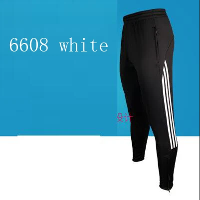 6608 white Мужские футбольные тренировочные длинные штаны подходит для всех сезонов Размер: L-4XL - Цвет: 6608 white