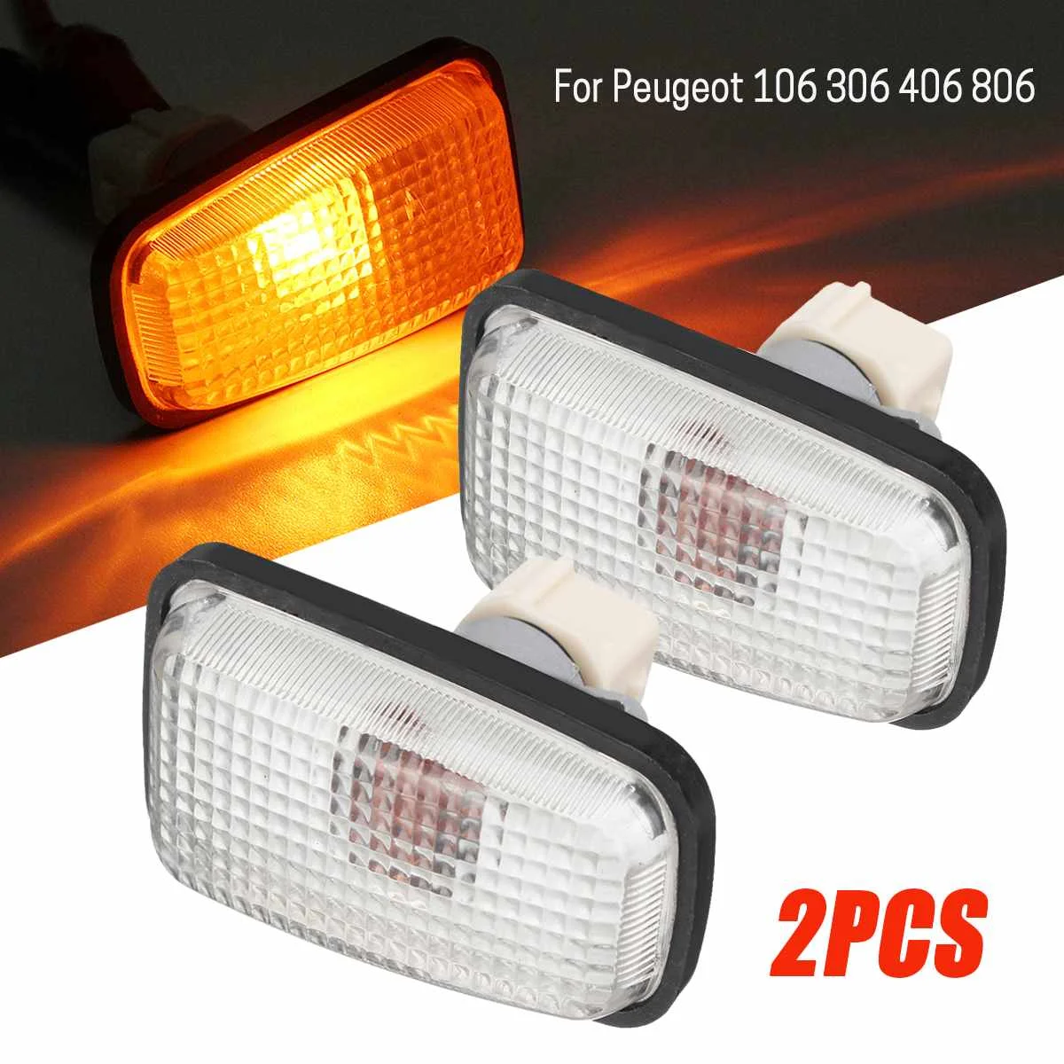 2 шт. боковые габаритные огсветильник 12 В для Peugeot 106 306 406 806 632567 Saxo Berlingo Xsara|Фара