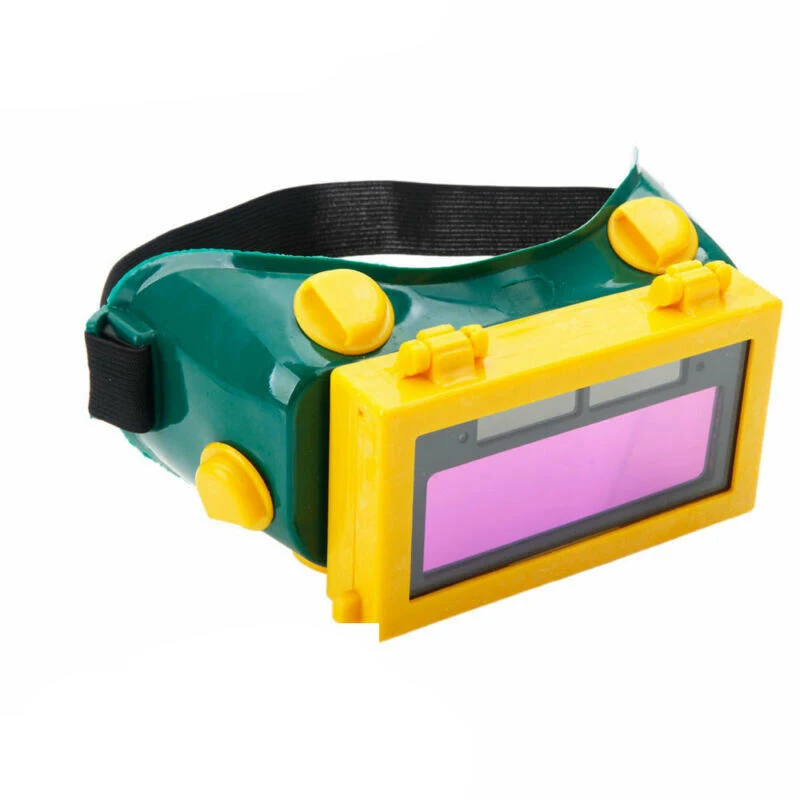 Yellow Green Urijk солнечное Автоматическое затемнение Очки сварщика сварочные глаза очки Флип-ап сварочные глазки сварочные маски шлем - Цвет: Yellow Green