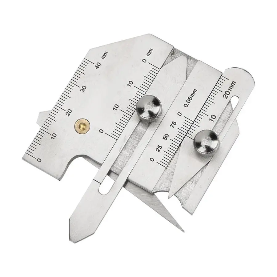 HJC40 Double Slide Stainless Steel Welding Pit Seam Gauge Bead Gage
