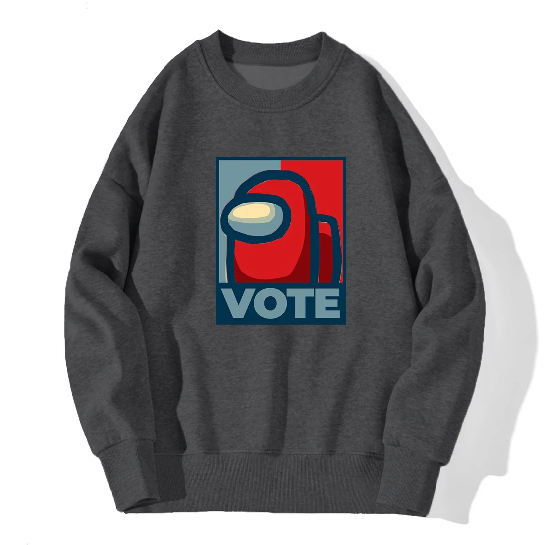 

Among Us Vote Impostor Sweatshirts Man Long Sleeve Autumn Winter Fleece Casual Pullover Mens Hip Hop Crewneck Warm Pullover