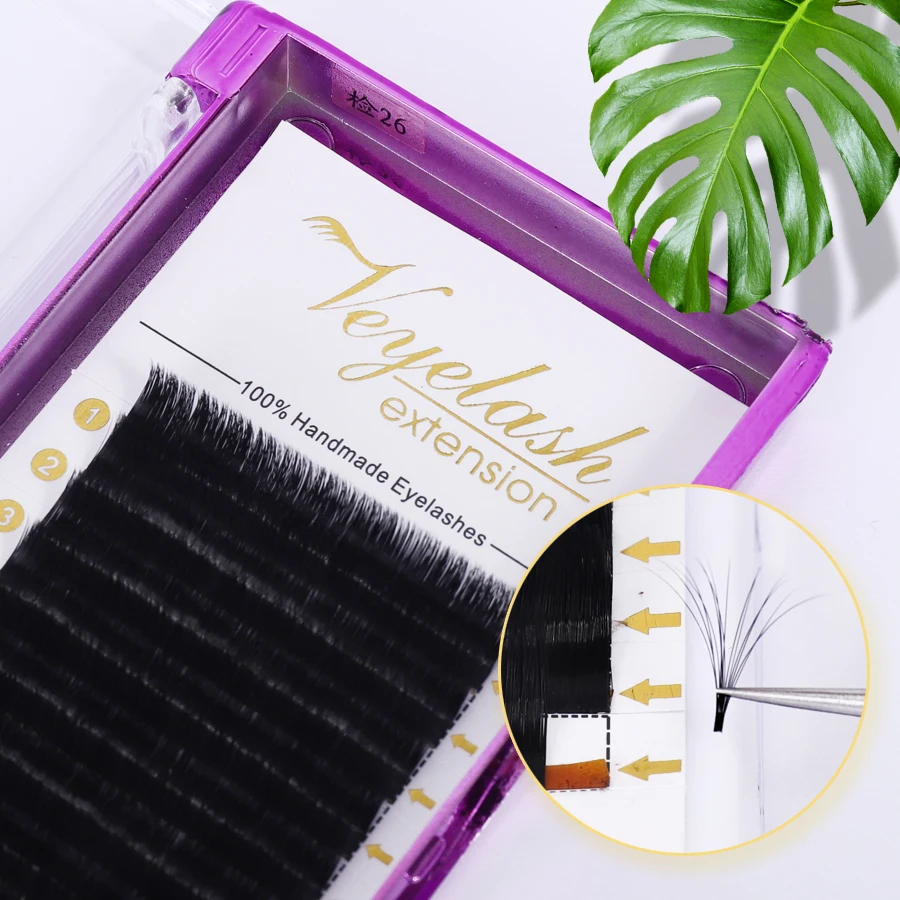 

False Individual Camellia Lashes Easy Fan Eyelash Extension Mink Fast 3D-6D Volume Blossom Eyelashes Extensions Pandora