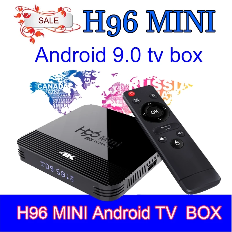 H96 mini H8 2 Гб RAM 16 ROM 4K Smart Android TV box медиаплеер Mini Allwinner 4G/5G Wifi 32G H96Mini PK | Электроника