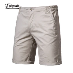 FOJAGANTO – short en coton pour hommes, couleur unie, haute qualité, cinq points, décontracté, Business, Social, nouvelle collection été 