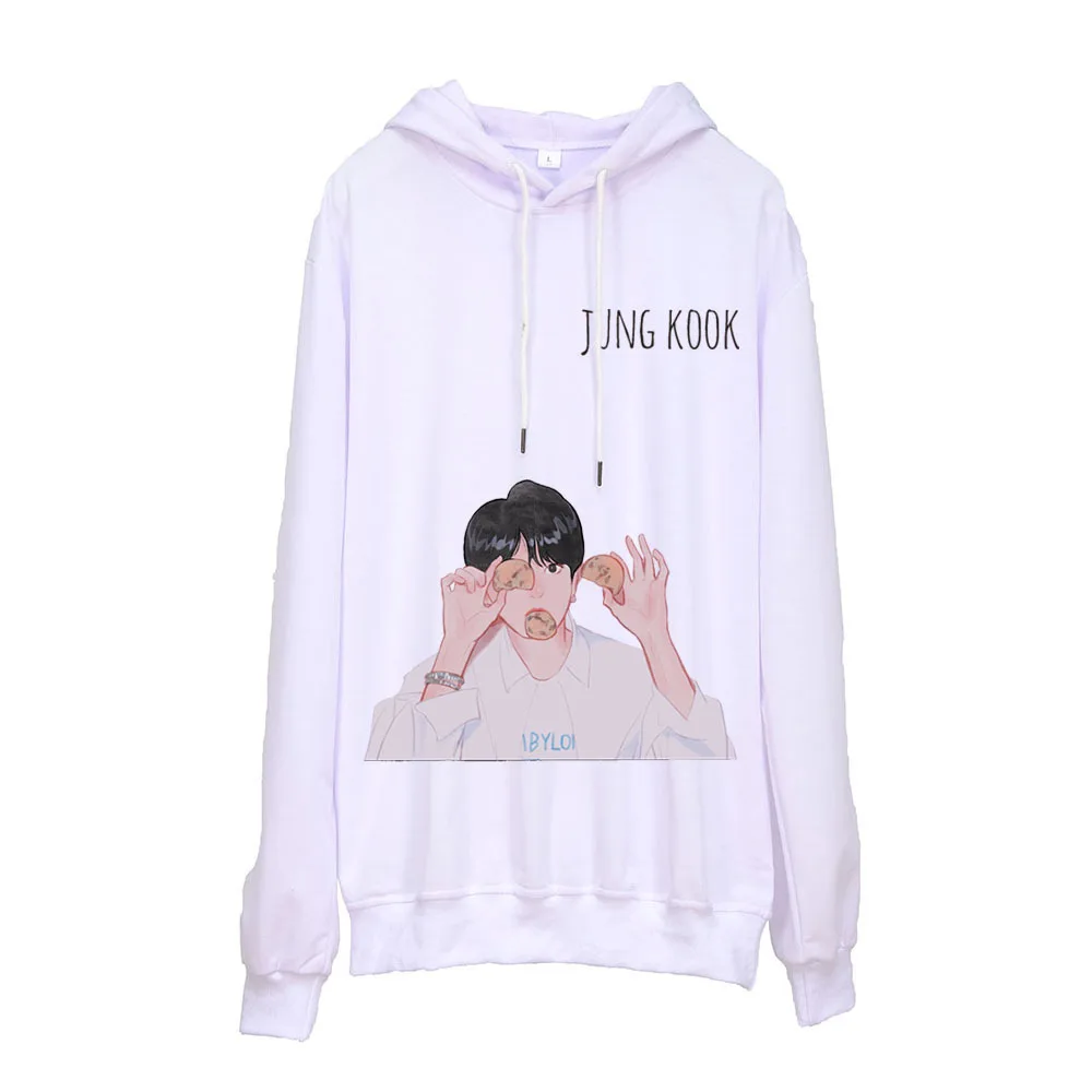 Kpop Толстовка harajuku толстовки женская розовая одежда хлопок Повседневная мужская ручная роспись печать пальто плюс бархат весна осень
