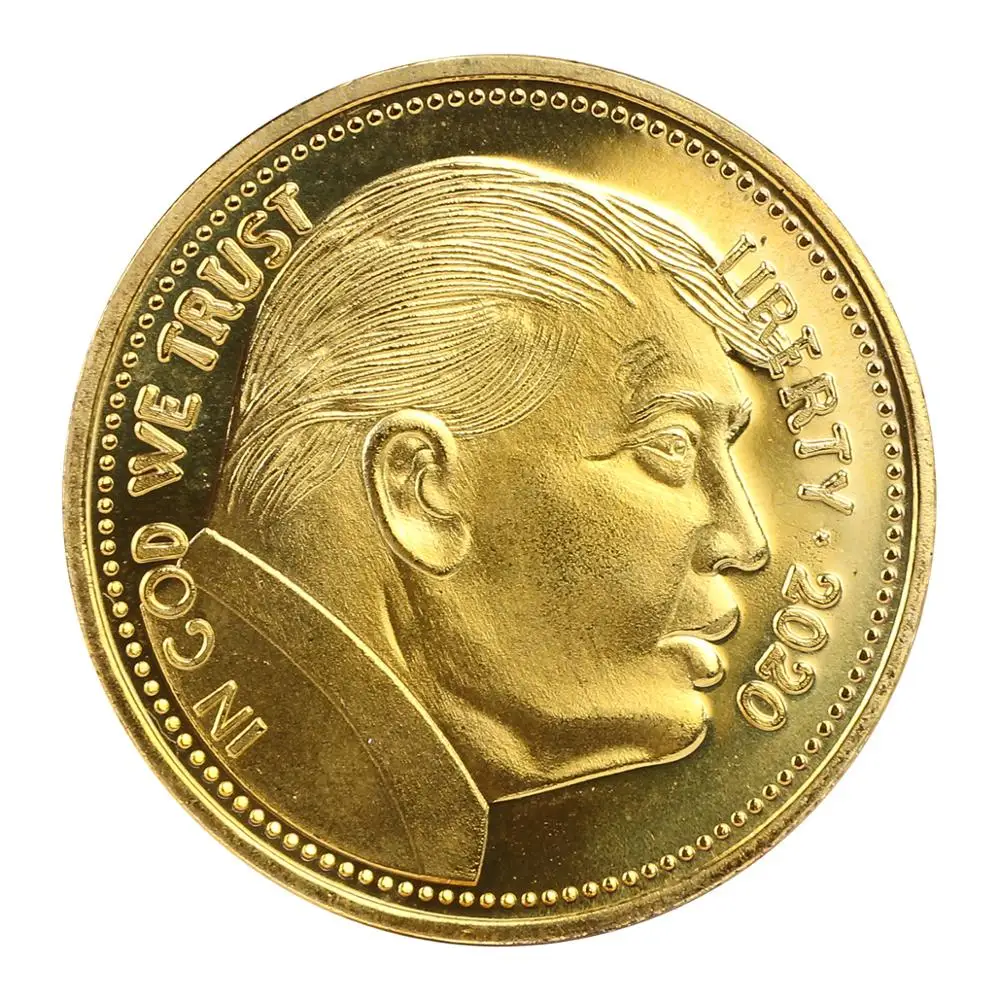 Новейшая наградная монета Дональд Трамп с золотым покрытием сделает Америку снова большой
