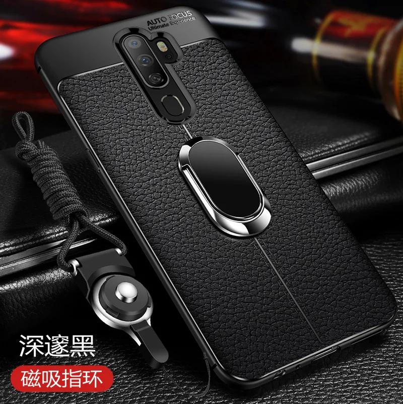 Высококачественный защитный чехол для OPPO A9 2020 Чехол класса люкс с текстурой под