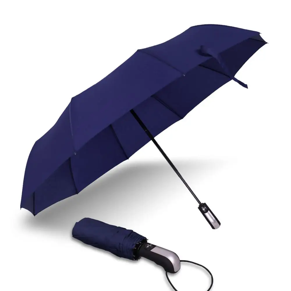 LGJFOTSUNCY 10K автоматический мужской и женский ветровка увеличивает бизнес Мульти-Цвет на выбор складной зонт - Цвет: Blue