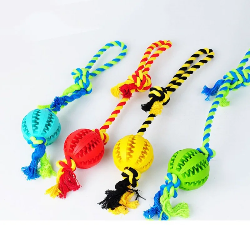 Pet Dog Molars игрушки для чистки зубов резиновый шнурок протекающий мяч игрушка укусы устойчивы для собак стоматологическое лечение интерактивный