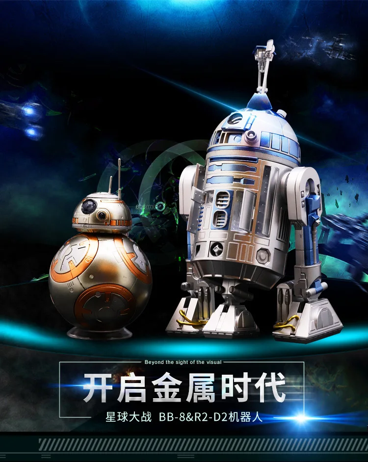 バンダイ スターウォーズのおもちゃ 金属色 力の目覚め 9 5 1 12 8 子供向けギフト R2 D2 Cm Null Aliexpress