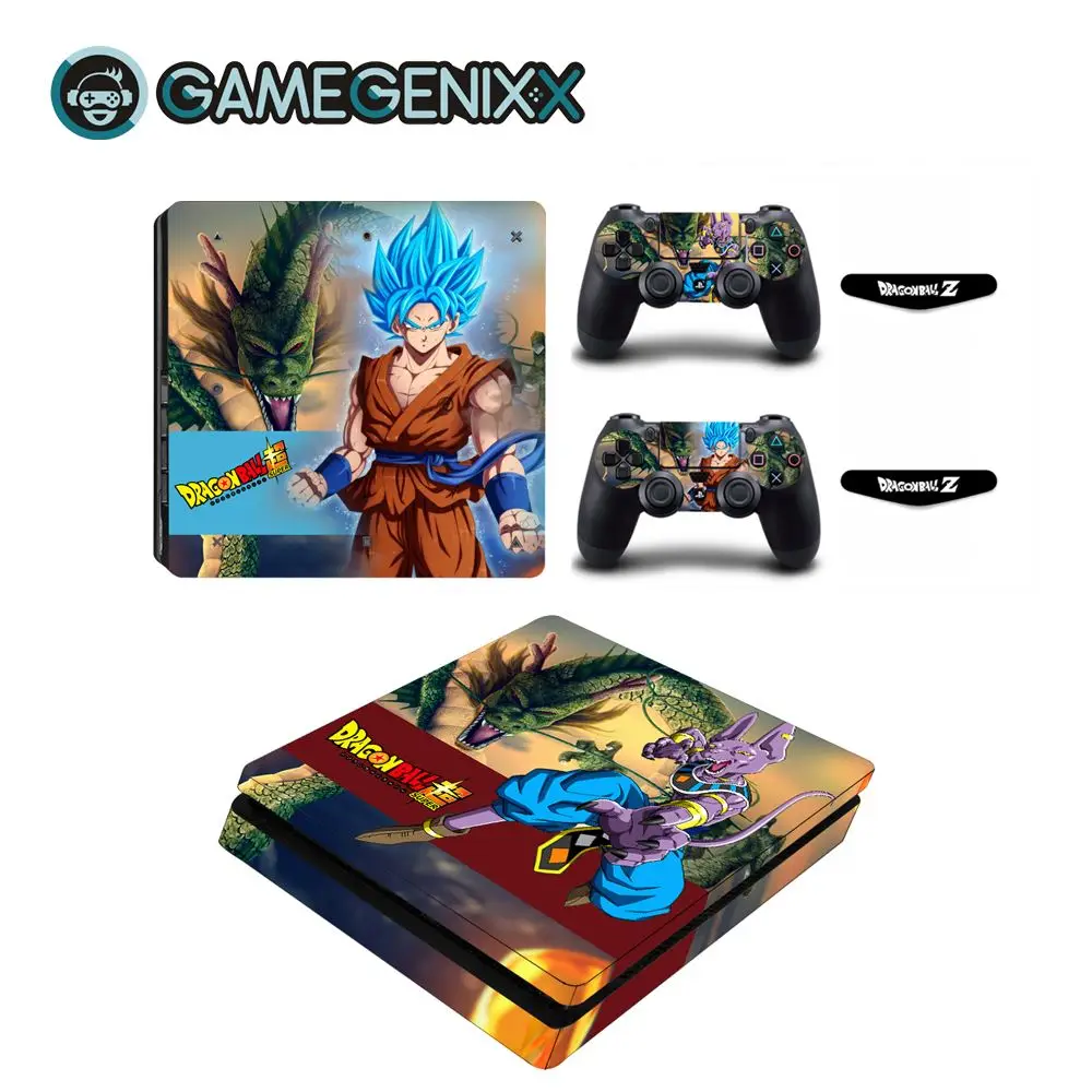 Dragon Ball GAMEGENIXX наклейка на кожу полное покрытие Виниловая наклейка для PS4 тонкая консоль и 2 контроллера-Dragon Ball - Цвет: Dragon Ball