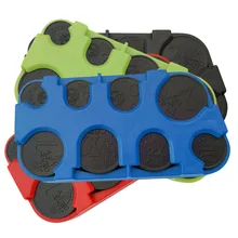 Прямая поставка Четырехцветная квадратная монета евро коробка для хранения Коробка для смены водонепроницаемый прочный обработка монет диспенсер для монет коробка для мелочи