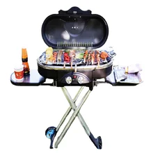

Integrated Portable Trolley BBQ Grill Outdoor Camping Barbecue Oven Gas Stove