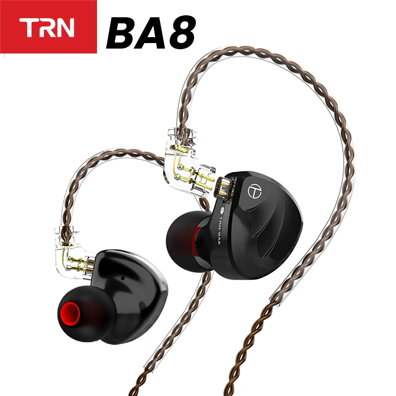 

TRN BA8 Earphone 16BA Driver In Ear Earphone HIFI DJ Monitor Earphone Earbuds