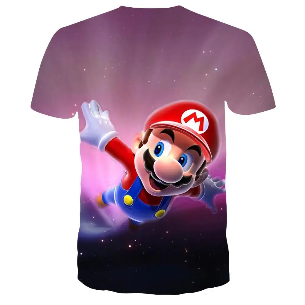 Последняя видеоигра Super Mario Bros. Футболка с 3D принтом унисекс, аниме, мультфильм, игра, крутая игра, Марио, футболка, повседневный стиль
