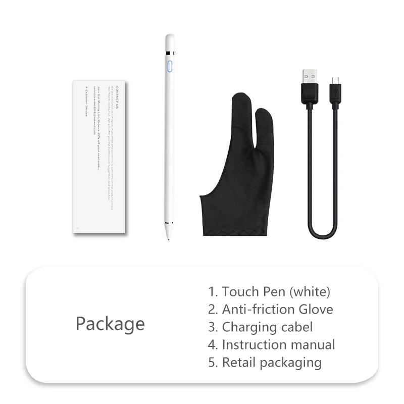 Package-1 Для apple Pencil 2 Suntaiho стилус емкостный сенсорный карандаш для apple ipad Pencil для iPhone XS MAX с розничной упаковкой - Цвета: Package-1