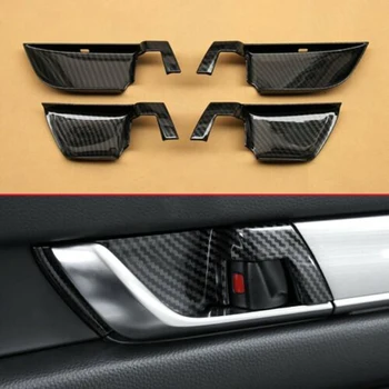 

4 Pieces/set Carbon Fiber Interior Door Handle Surround Trim Cover For Honda Accord 2018-2020 Decoration Car Replacement Access