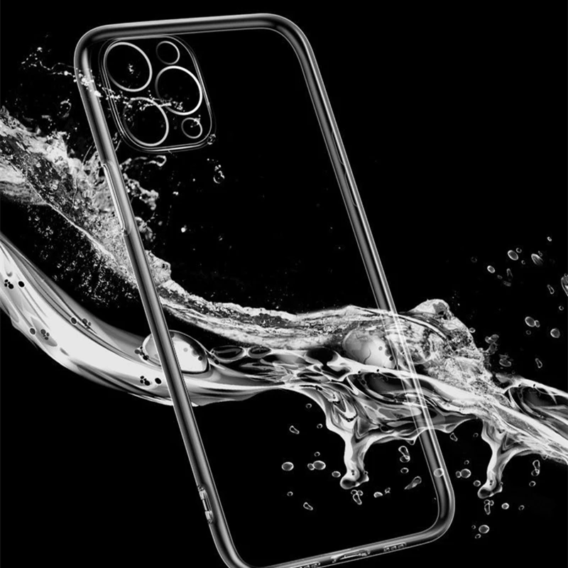 

Luxury Transparent Protection Phone Case for IPhone 11 12 Mini Pro Lens Protection Cases for IPhone 12 Pro Shockproof Back Cover