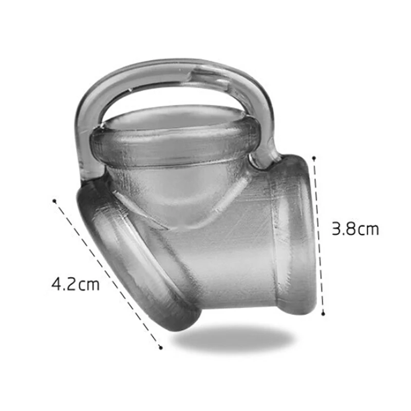 Male Scrotum Ring Chastity Belt Cock Penis Sex Toys Testis Restraint Cockring Ball Stretcher Sleeve For Men | Красота и здоровье