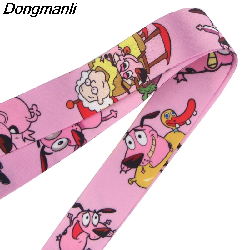P3990 Dongmanli отвага трусливая собака брелок Lanyards держатель удостоверения личности ID карта Пропуск Тренажерный зал мобильный бейдж держатель ключевой ремень
