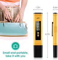 High Accuracy 0-14 PH 0.01 LCD Digital PH Meter WaterTester for Water Food Aquarium Pool Hydroponics Pocket Size PH Tester 2