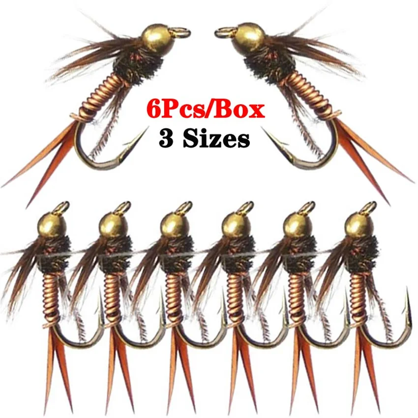 Head Fishing Nymph Beads Tungsten Tungsten Beads Fly Fishing 6pcs Fly Head Aliexpress