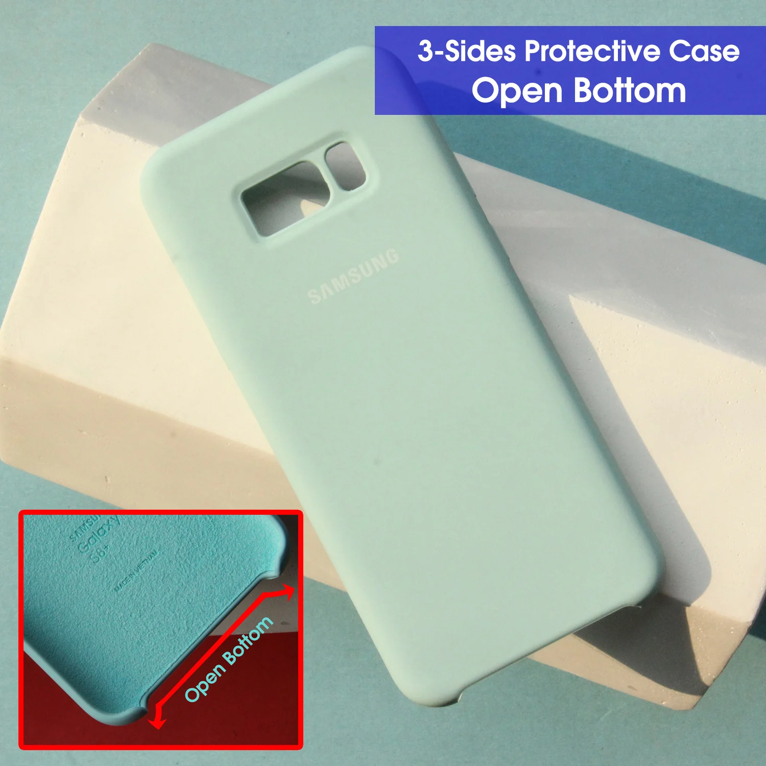 Light Blue samsung Galaxy S8/S8 Plus жидкий силиконовый чехол шелковистый мягкий на ощупь защитный чехол для samsung s8 - Цвет: Light Blue