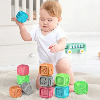 

10Pcs Tumama Babies Hand Grasp Balls Building Block Early intellectual development Kids Educational Toys Puzzle Toy