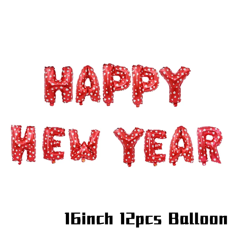 12pcs balloons Joy-Enlife рождественские украшения для дома новогодние вечерние украшения черный баннер фоторамка реквизит Navidad Nordica - Цвет: 12pcs balloons