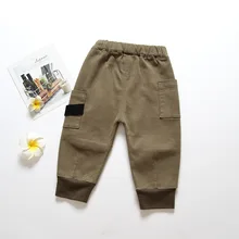 Детский Свободный комбинезон в Корейском стиле на весну и осень повседневные узкие брюки для детей 1-4 лет